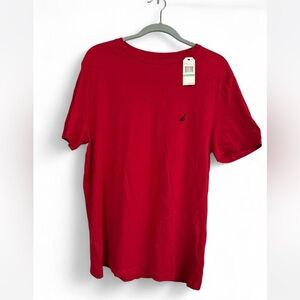 Nautica Men's Vibrant Red Short Sleeve Tee